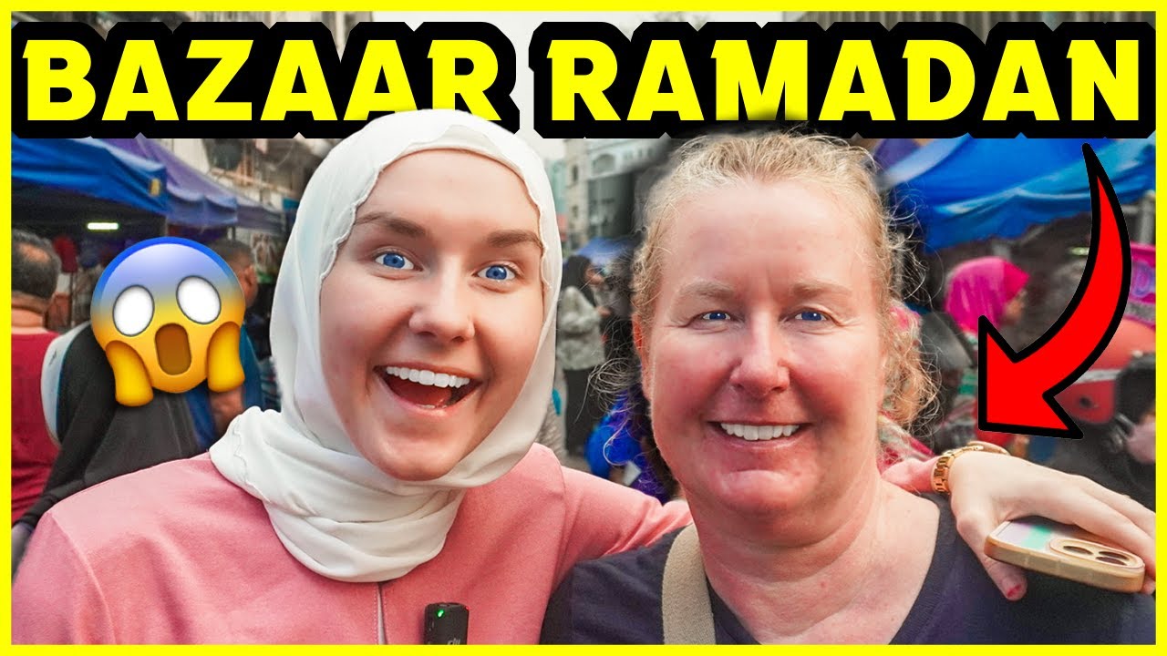 Мы с мамой ходили на базар в Рамадан в Куала-Лумпуре! 😄🇲🇾