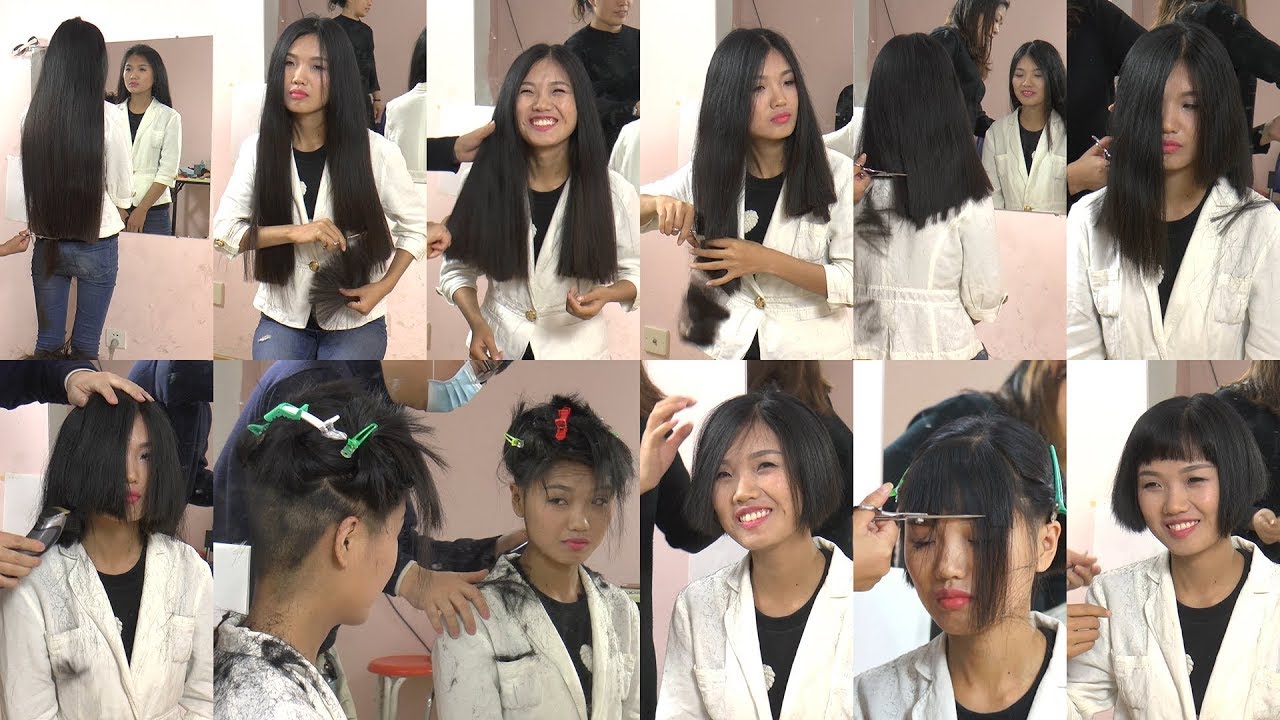 Hair2U - Miss Lu Super Long to Bob Haircut in Stages Preview