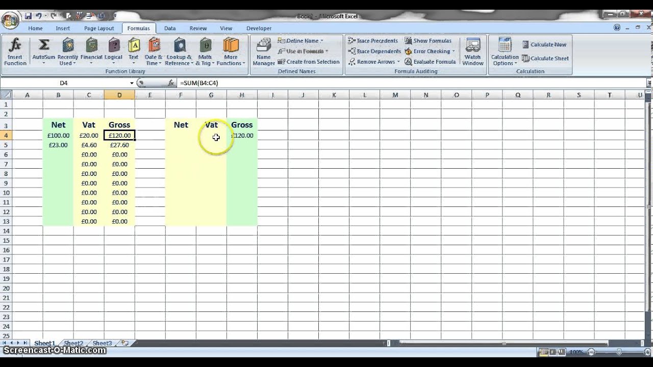 VAT Calculation