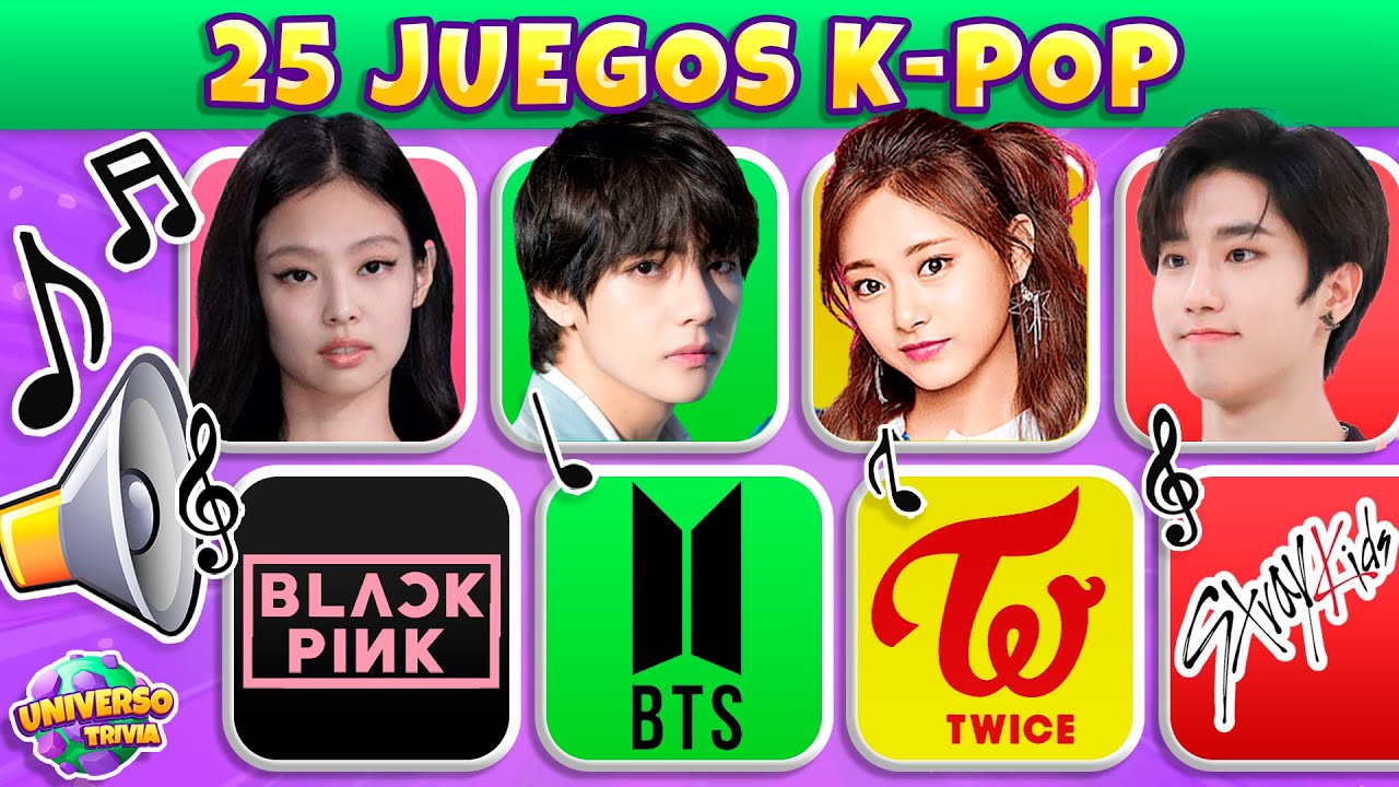 🎵 Desafíos y Pruebas K-Pop 🎤 30 Juegos con BTS, BLACKPINK, TWICE, EXO, Stray Kids