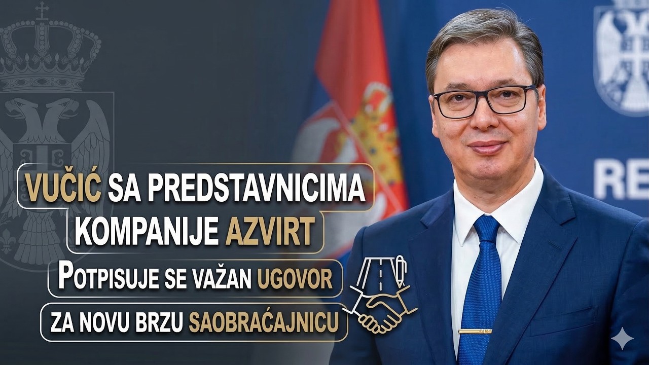VUČIĆ SA PREDSTAVNICIMA KOMPANIJE AZVIRT: Potpisuje se važan ugovor za novu brzu saobraćajnicu