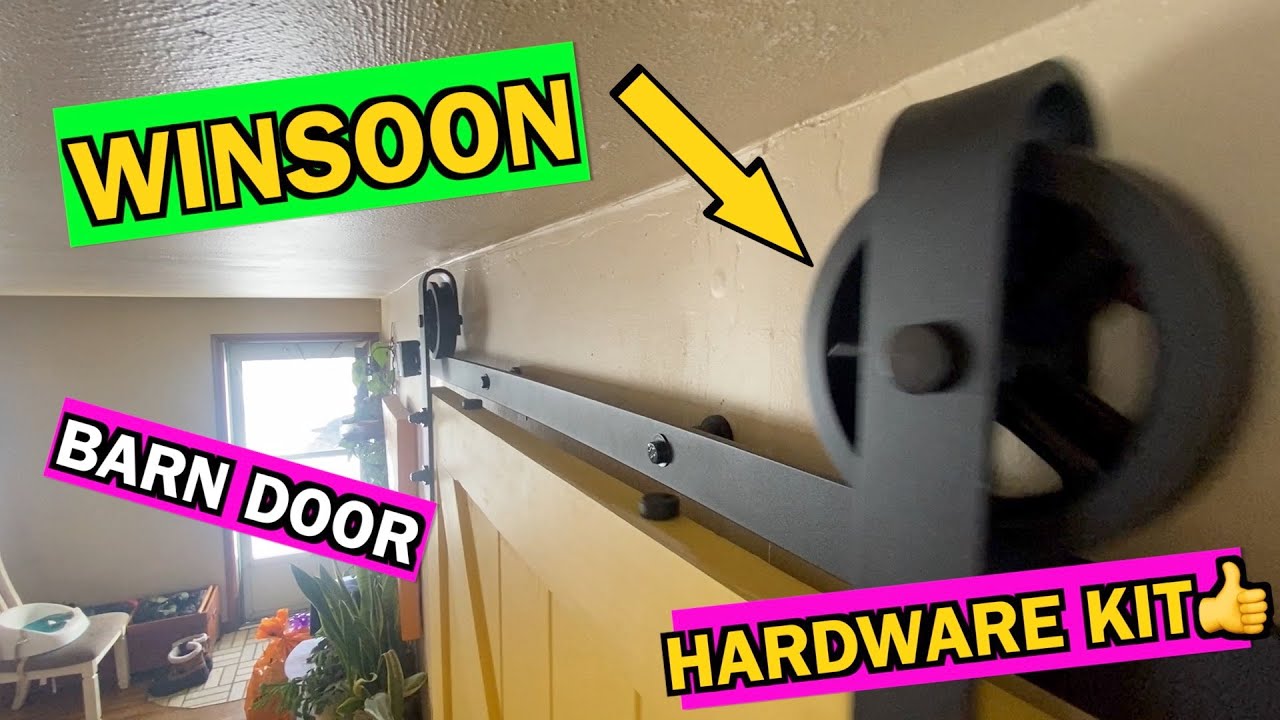 WINSOON Barn Door Hardware Kit #founditonamazon #barndoor