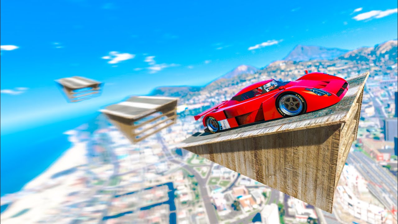 CRAZIEST GTA 5 RAMP STUNTS! (Mods)