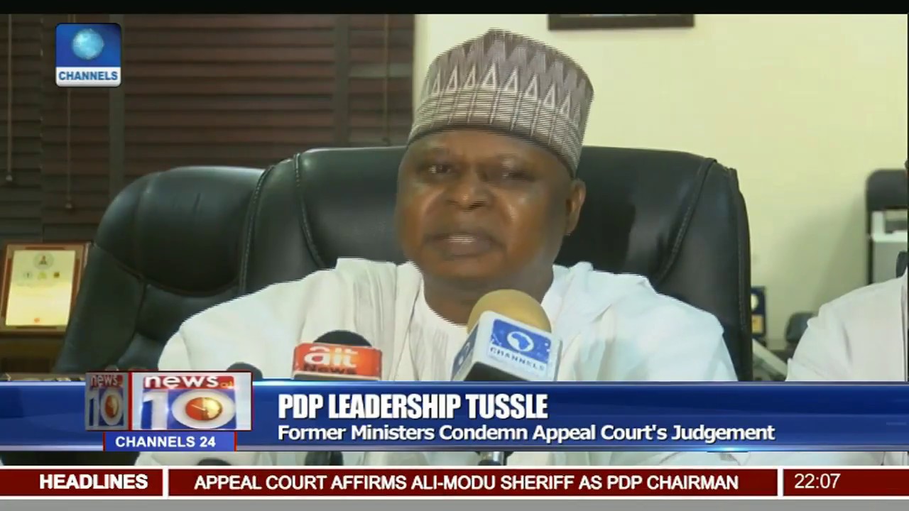 PDP Leadership Tussle: Former Minister Condemn Appeal Court's Judgement