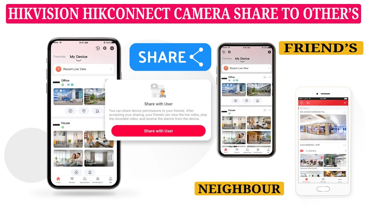 Hikconnect app Camera Sharing Made Easy A Complete Tutorial Customizable Permissions to Others phone