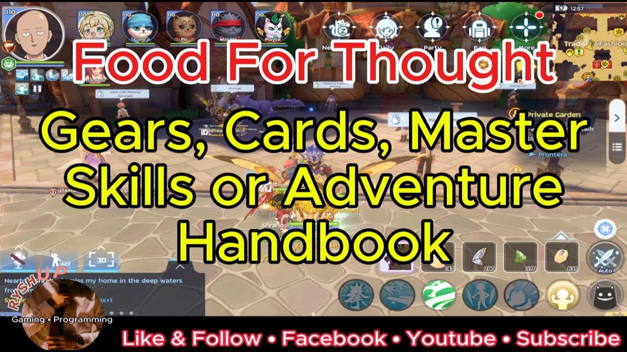Ragnarok M Classic: Should You Prioritize Gears, Cards, Master Skills or Adventure Handbook?