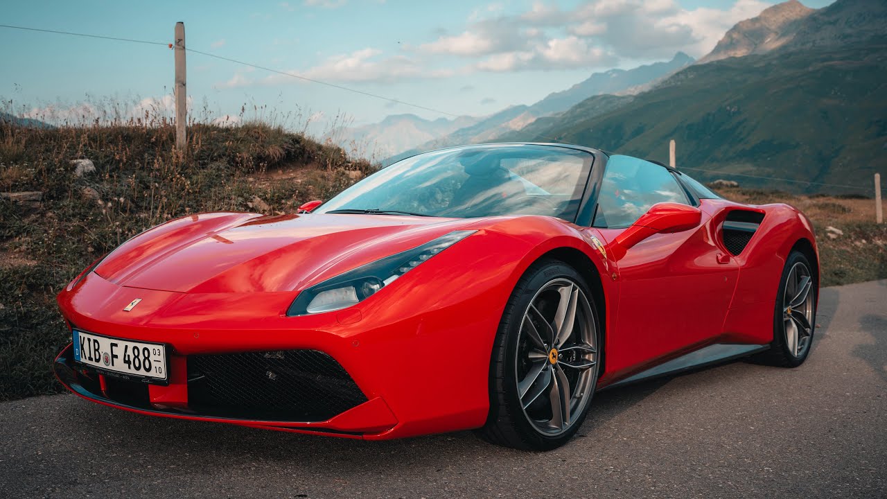 FERRARI 488 SPIDER | FURKA PASS l DRIVE | 4K