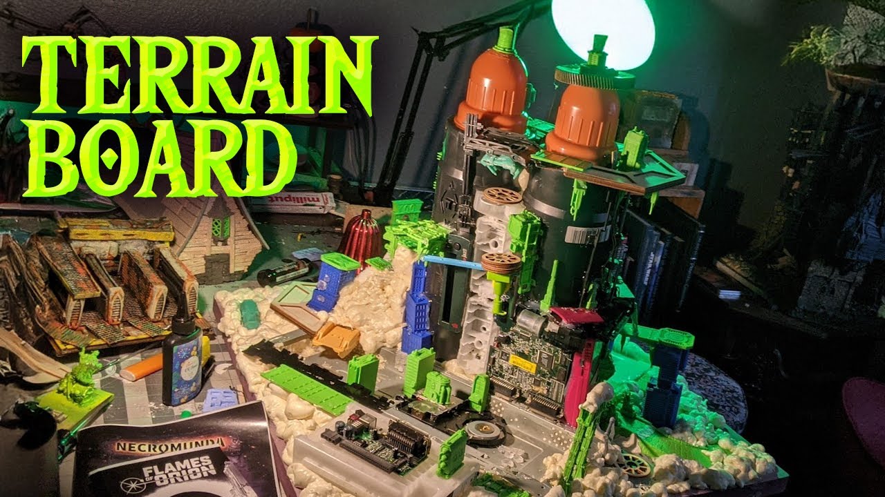 Flames of Orion Terrain Board: to play 5mm and 28mm games 