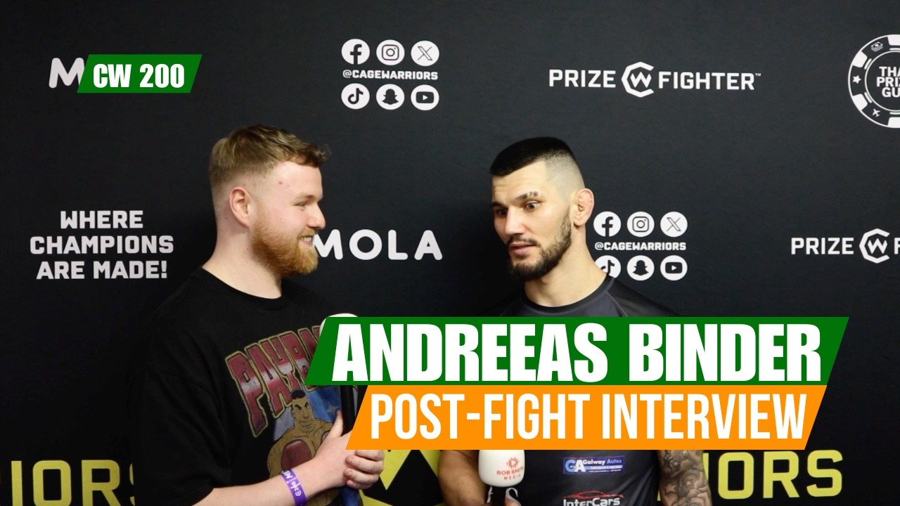 Cage Warriors 200 Post-Fight Interview: Andreeas Binder is Ready to Show That He is UFC Level