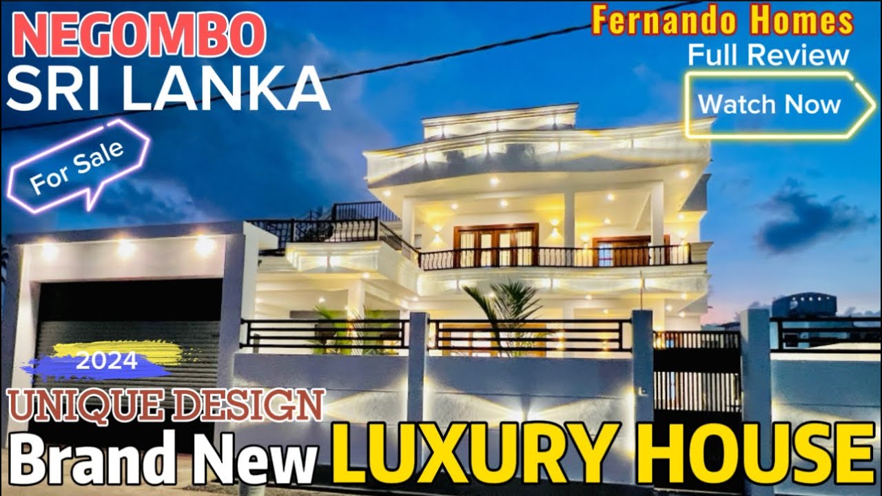(SOLD) Latest Built Super Luxury Modern Upstairs House For Sale In Negombo Sri Lanka Fernando Homes