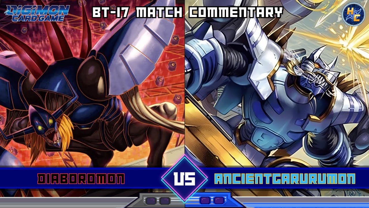 Diaboromon vs Blue AncientGarurumon -- BT-17 Matchplay Commentary