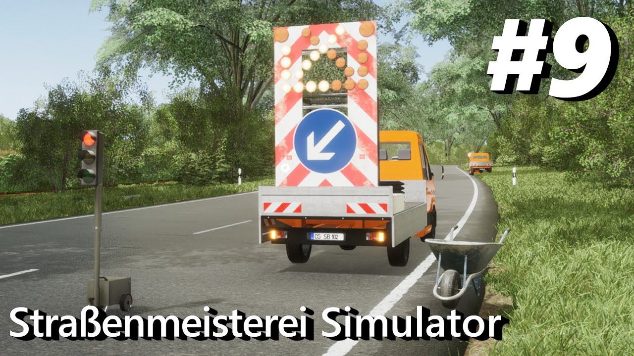 Straßenmeisterei Simulator #9 - Baustelle einrichten auf der Landstraße!