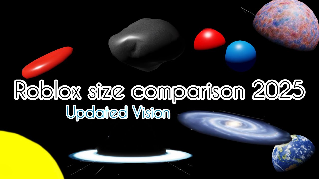 Roblox size comparison 2025 (Updated Timeline Vision) (3D 4K 60FPS)
