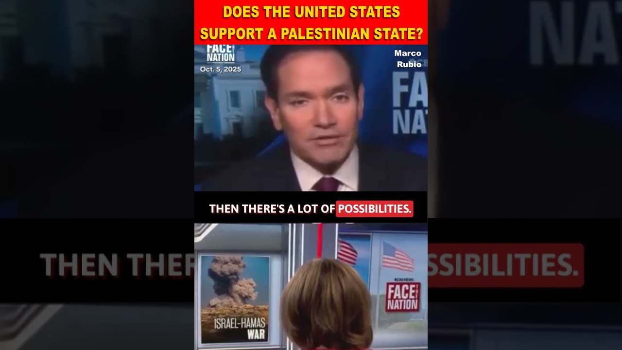 Marco Rubio: Does the United States Support a Palestinian state?