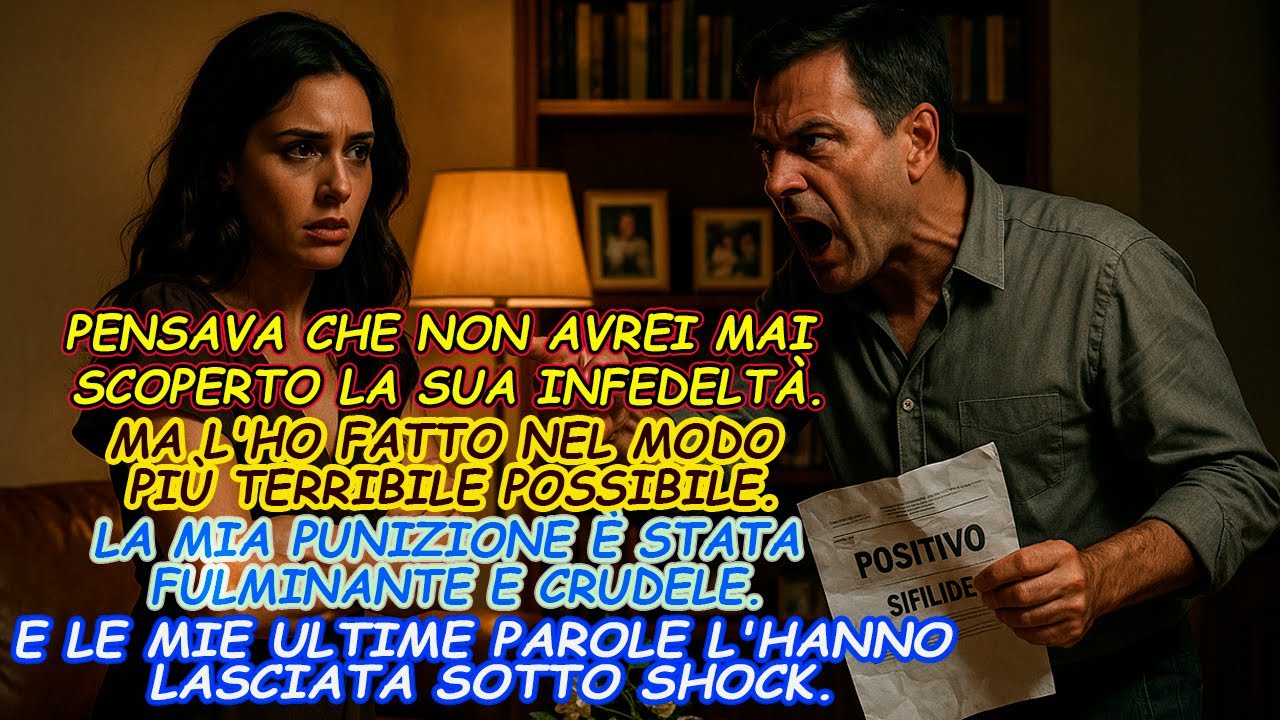Mia moglie mi ha contagiato con una malattia prima di confessarmi il suo tradimento.Come ho reagito?