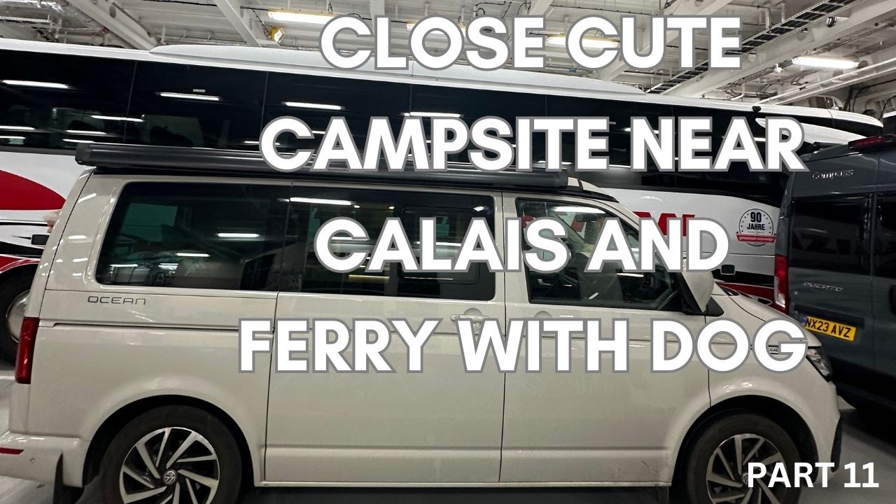 Calais Campsite and safe P&O Car Ferry with dog and VW California Ocean Campervan