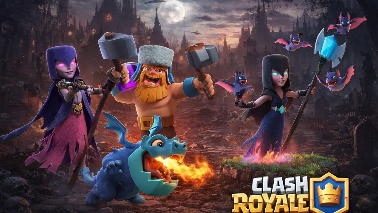 Push caos 🖤 👻 😱 ghotic decks clash royale
