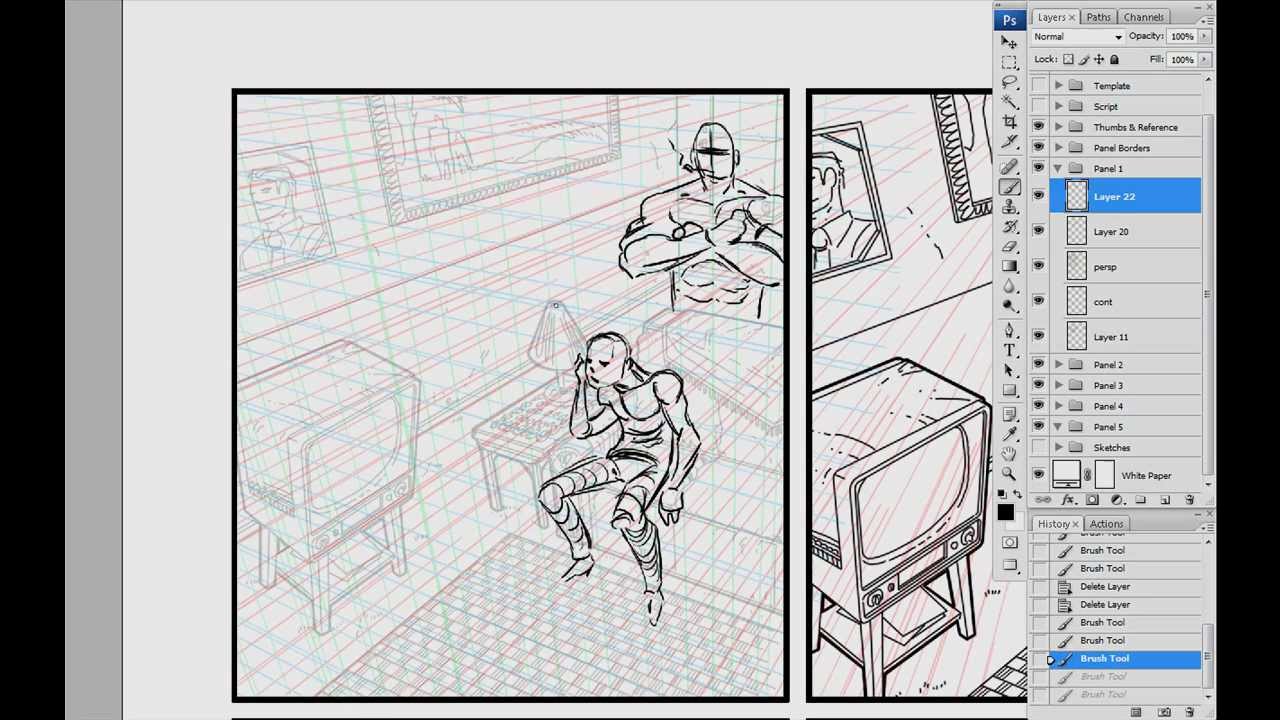 Placing a Character into Perspective - Scribbles With Jonathan