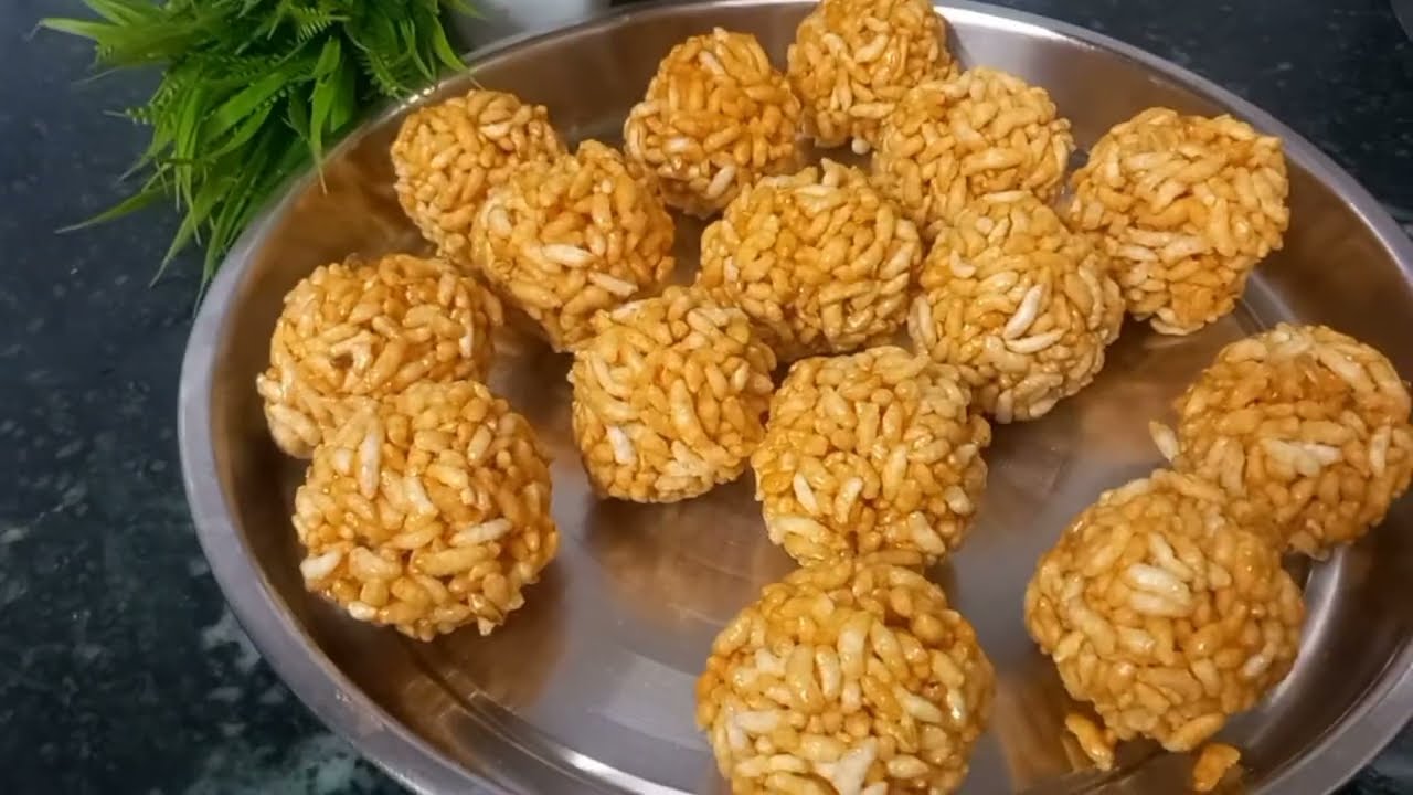 Murmura Laddu  Recipe | मुरमरे और गुड़ के टेस्टी लड्डू #laxmicooking #hub😜😋👌👌