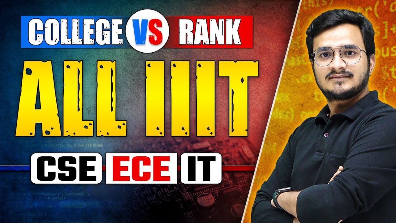 ALERT !!🚨 All IIIT's Cut Off - Must to Know🔥Rank Vs. College Prediction ❤