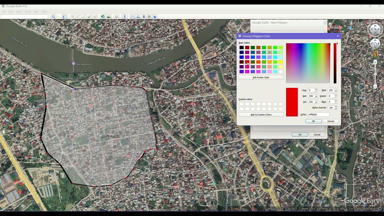 HOW TO DRAW POLYGON IN GOOGLE EARTH