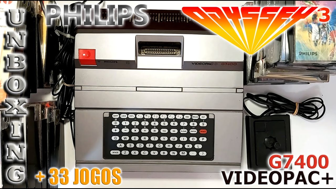 PHILIPS VIDEOPAC+ G7400 (ODYSSEY 3) com mais de 30 jogos
