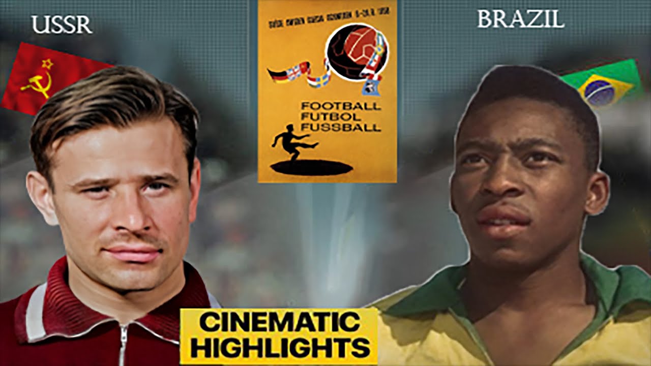 World cup 1958 : Brésil 2 x 0 URSS 