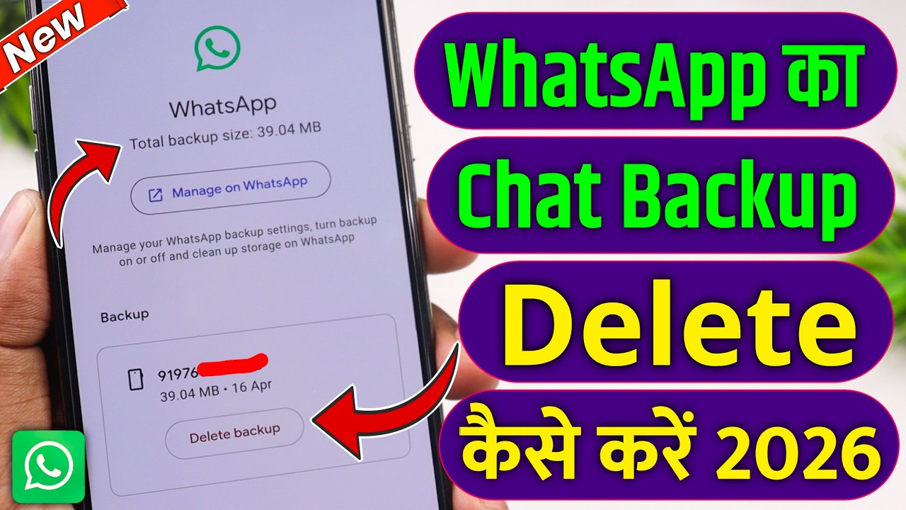 How to Delete Whatsapp Chat Backup New Update !! Delete Whatsapp Chat Backup From Google One