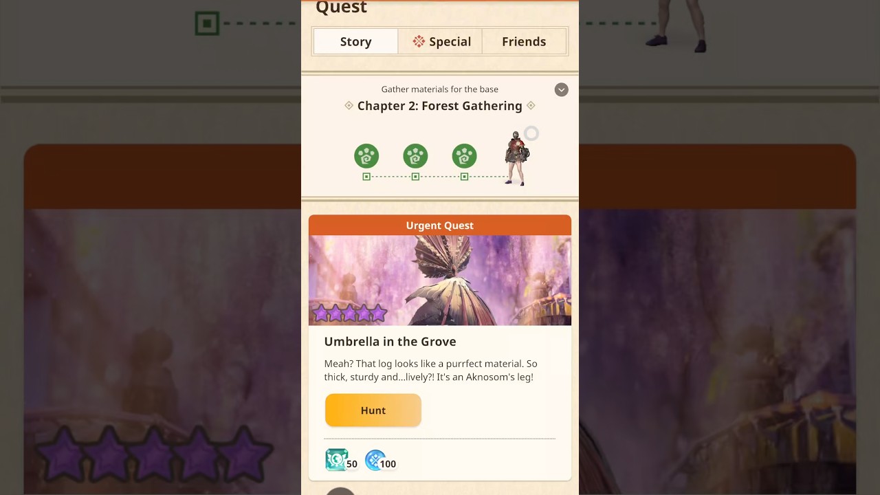 UMBRELLA IN THE GROVE URGENT QUEST COMPLETE! #mhnow #aknosom  #urgent #quest #completed #モンハンnow