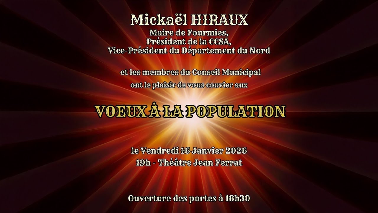 Cérémonie de présentation des vœux à la population 2026