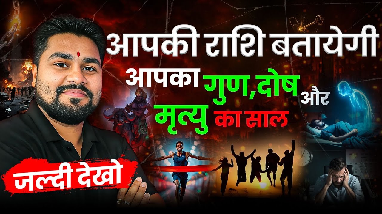 आपकी राशि बतायेगी आपका गुण ,दोष और मृत्यु का साल,Your zodiac sign show your Destiny | Dr Raja Mishra