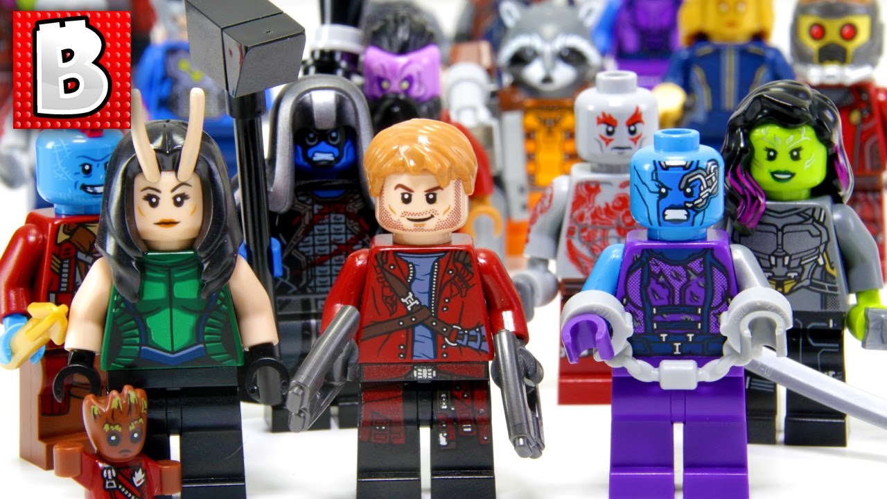 Every LEGO Guardians of The Galaxy Minifigure Ever Made!!! + Rare SDCC Collector Minifig!