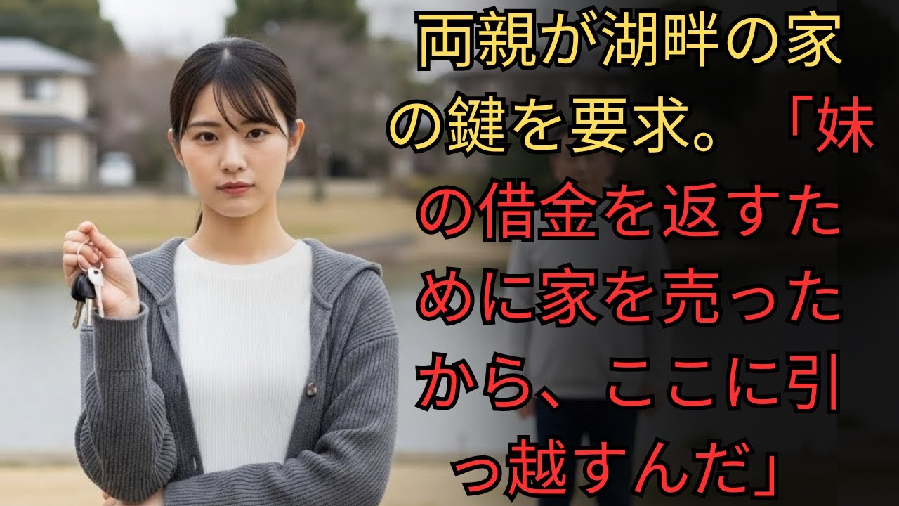 両親が湖畔の家の鍵を要求。「妹の借金を返すために家を売ったから、ここに引っ越すんだ」