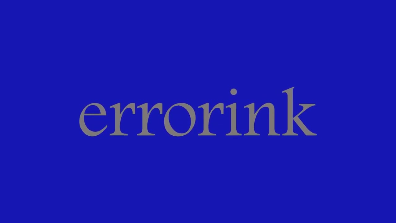 Errorink