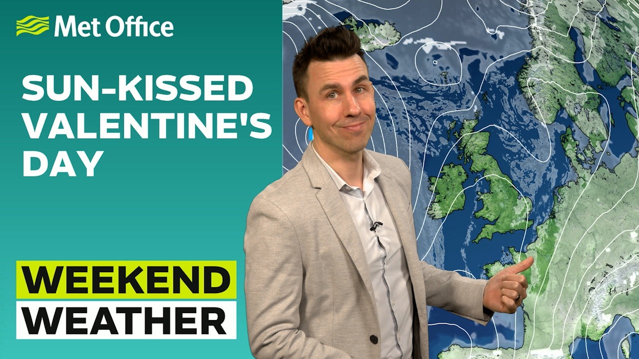 Weekend weather 12/02/2026 – Cupid clears the cloud – Met Office weather forecast UK