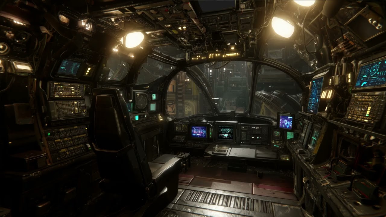 Radio Chatter From Deep Space: Crossing the Thalassa Corridor Sci-Fi Ambiance for Sleep & Study