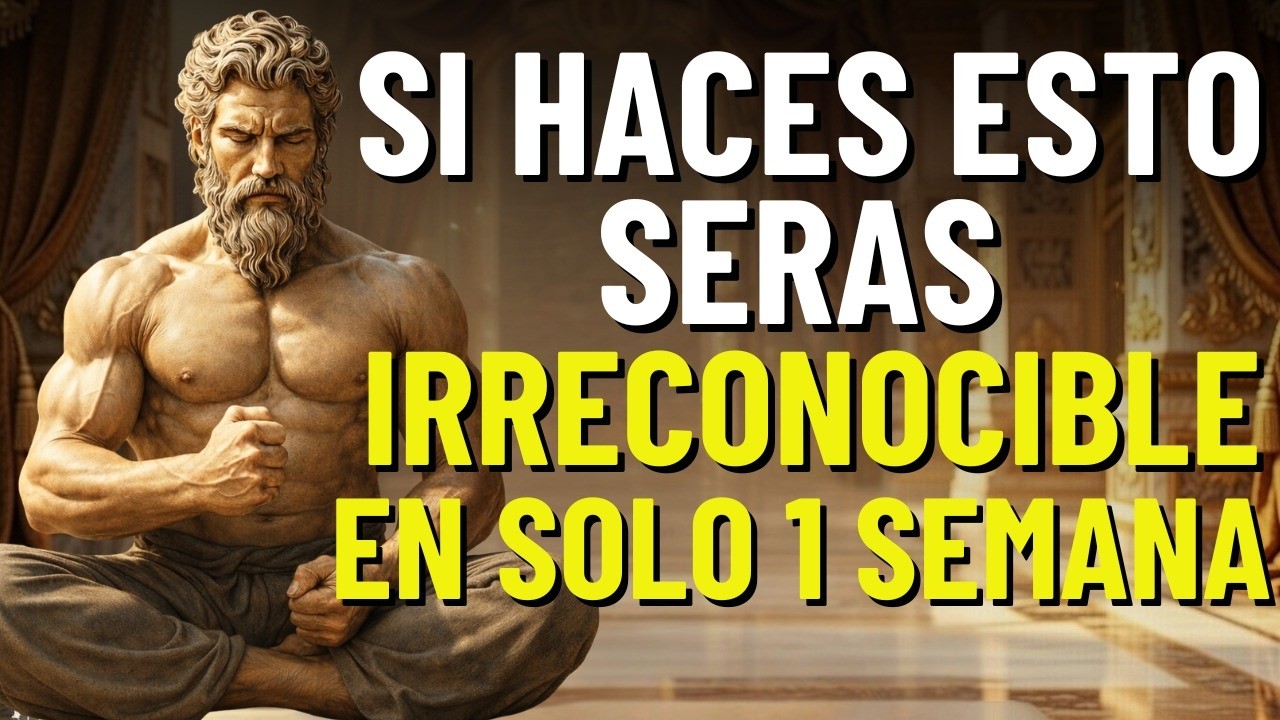 SERÁS IRRECONOCIBLE en 1 SEMANA si HACES ESTO | Lecciones de ESTOICISMO