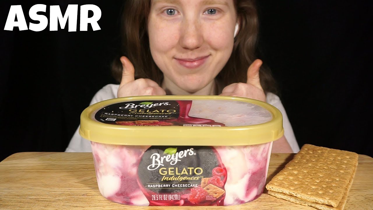 ASMR GELATO ICE CREAM TUB MUKBANG (No Talking) EATING SOUNDS