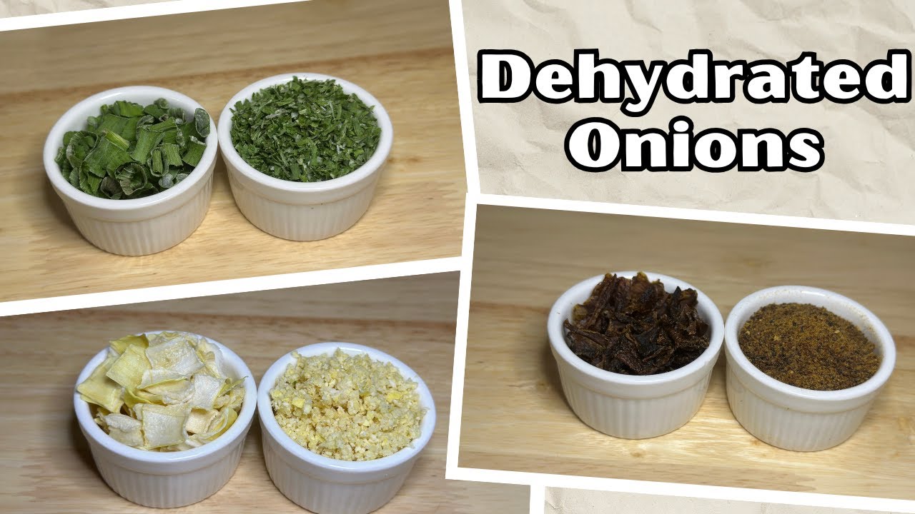 Dehydrating Onions 3 Ways: Caramelized, Minced & Powdered
