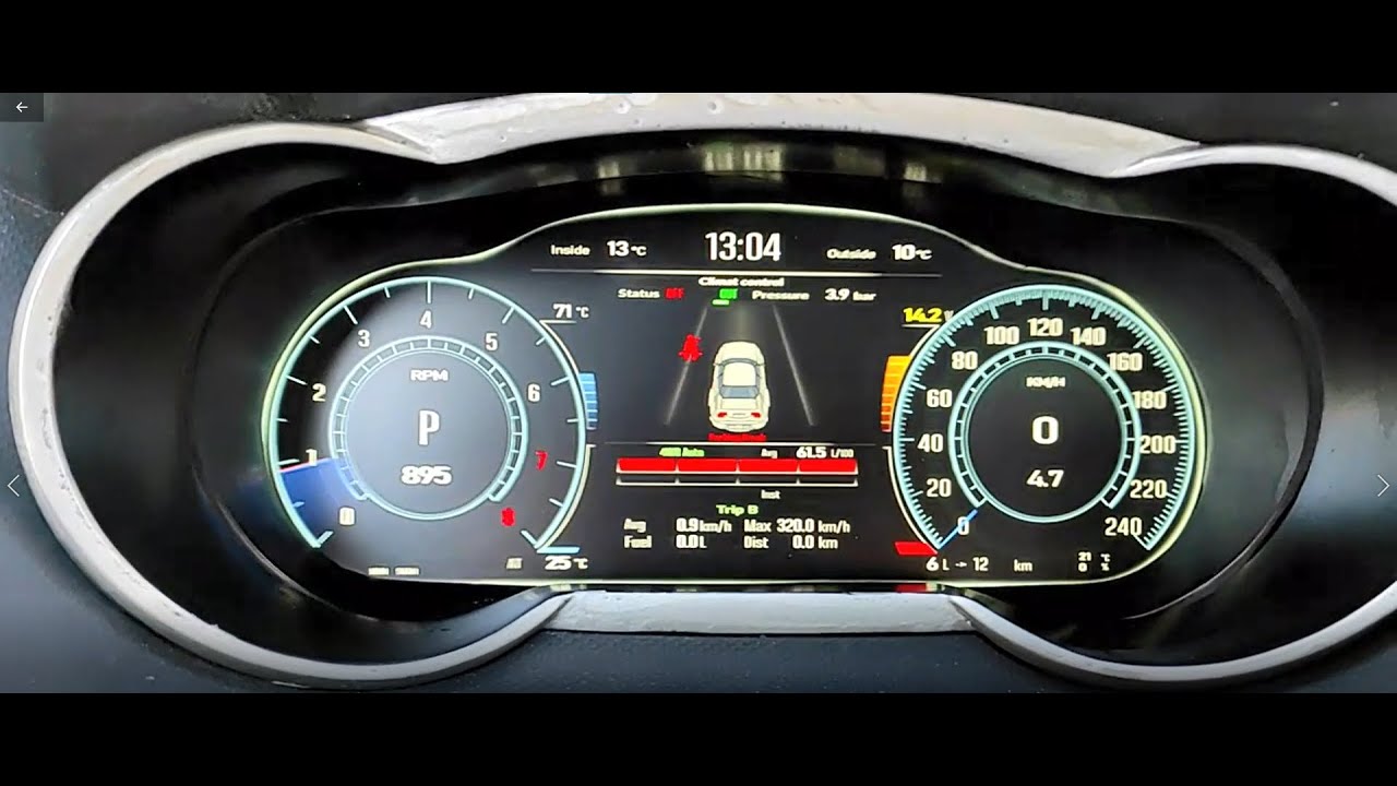 E LCD dashboard Mitsubishi Part 1