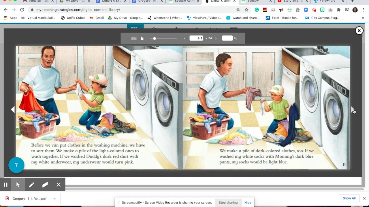 Wash and Dry read aloud