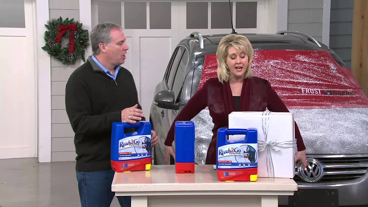 Ready2Go Battery Operated Ice Melt Spreader on QVC