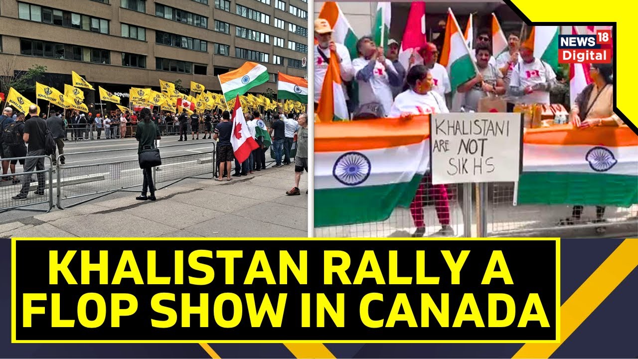 India Canada News | Khalistan Supporters Hold Protest Outside Indian Consulate in Vancouver | India