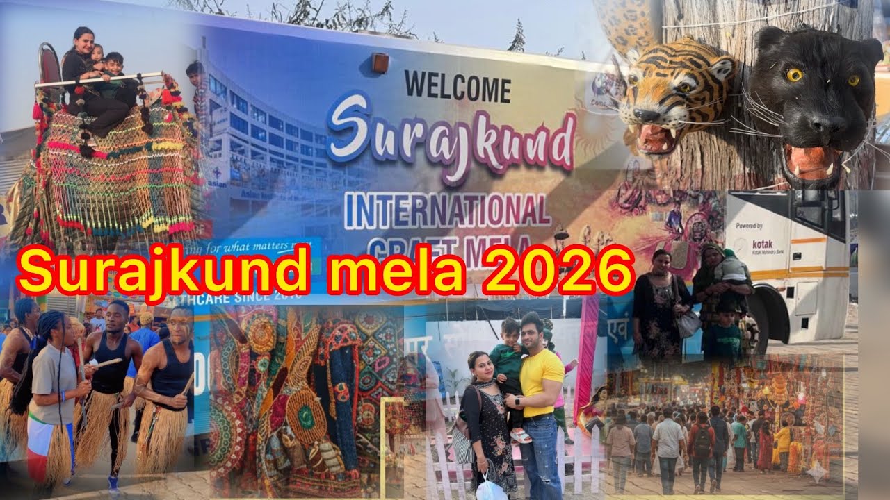 Surajkund international craft mela 2026 :- A mini India in one place — culture & Crafts all around !