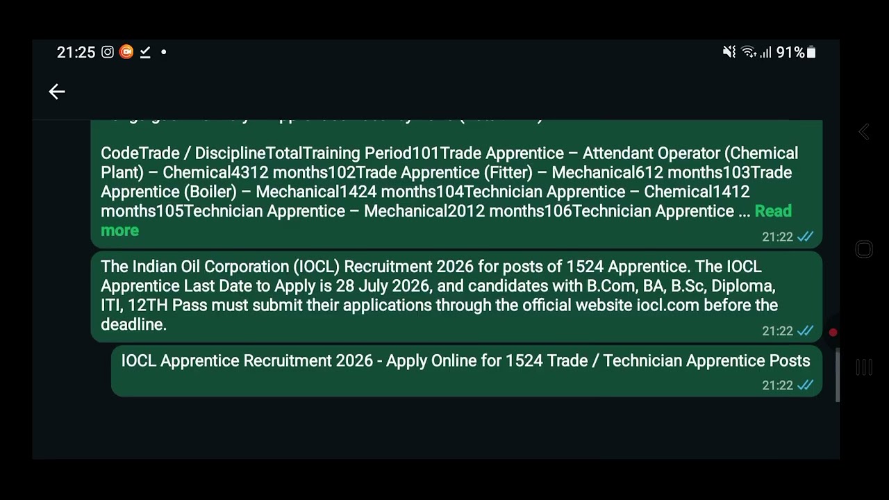 IOCL Apprentice Recruitment 2026 - Apply Online for 1524 Trade / Technician Apprentice Posts