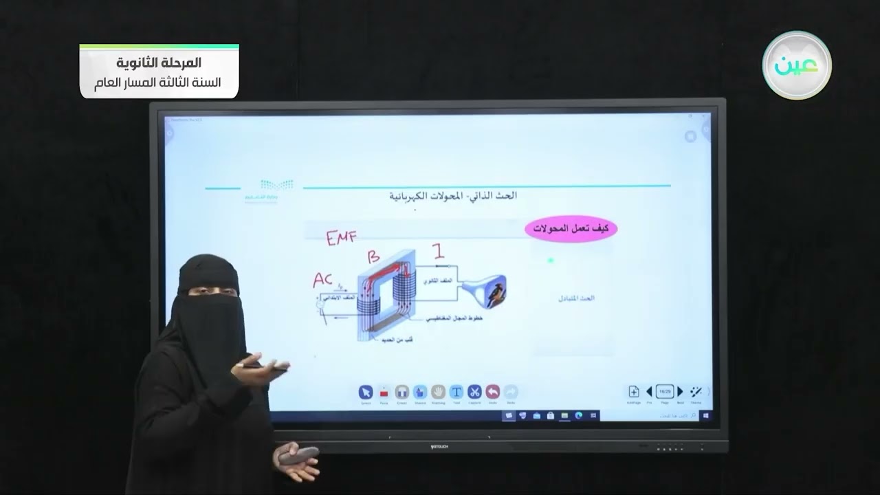 تغير المجالات المغناطيسية يولد قوة دافعة كهربائية حثية-الحث الذاتي المحولات الكهربائية - الفيزياء 3