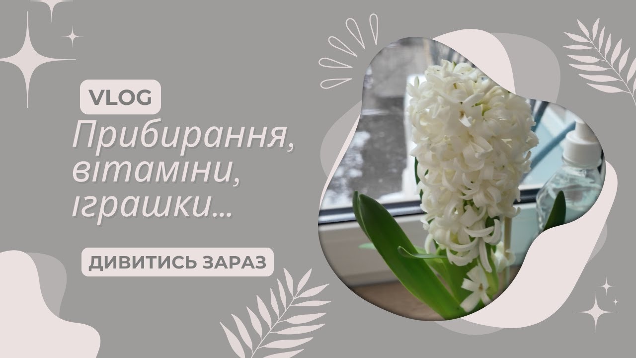 Vlog: прибирання, їжа для дитини, іграшки та вітаміни