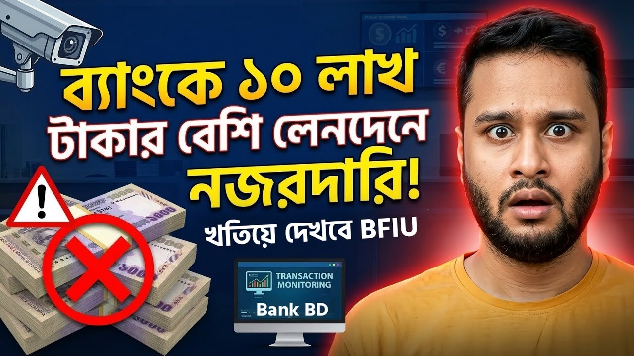 ব্যাংকে ১০ লাখ টাকার বেশি লেনদেন করলেই খতিয়ে দেখবে সিটিআর ! BIFU Bank Account Transaction Check