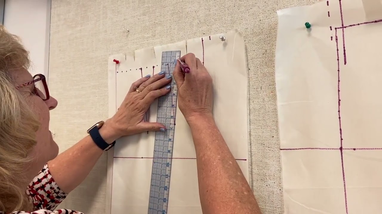 Draping Darted Skirt (Part 4 - Marking Skirt Back)