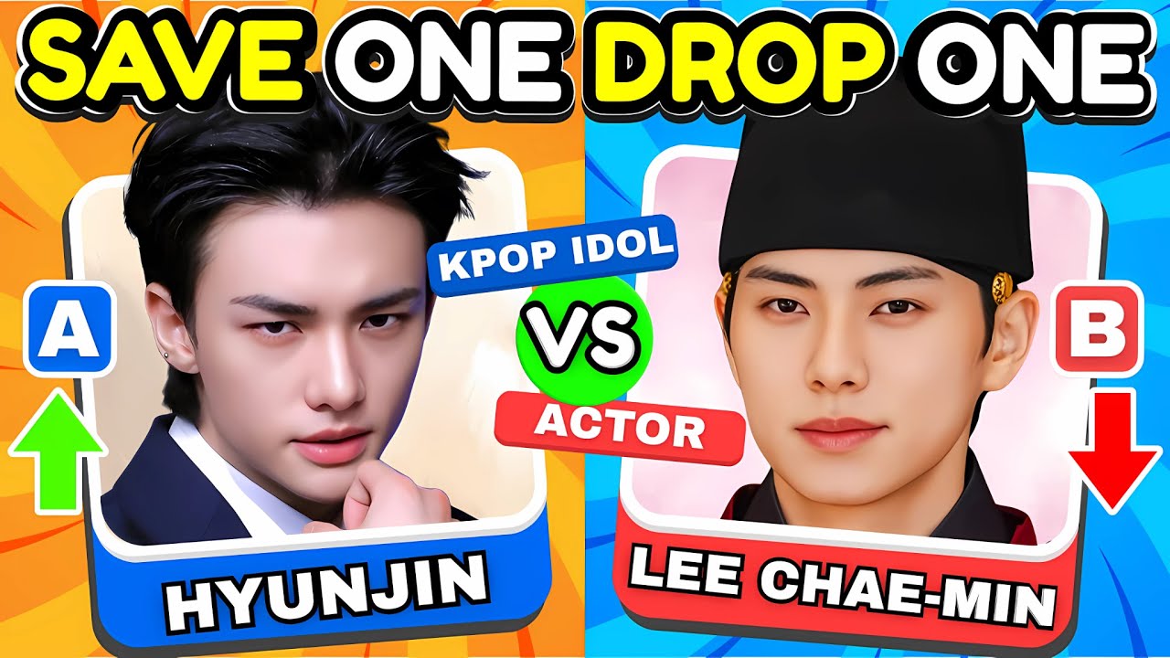 SAVE ONE DROP ONE: K-Pop Idol VS K-Drama Actor 🔥| K-Pop Quiz Game 2025